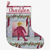 kerstavond grote kerstsok (Voorkant)