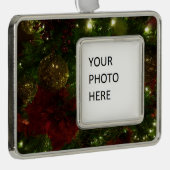 Kerstavond II Verzilverd Kader Ornament (Rechts)