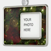 Kerstavond II Verzilverd Kader Ornament (Links)