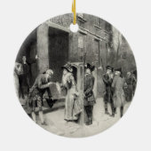 Kerstavond in Colonial Times ornament (Achterkant)