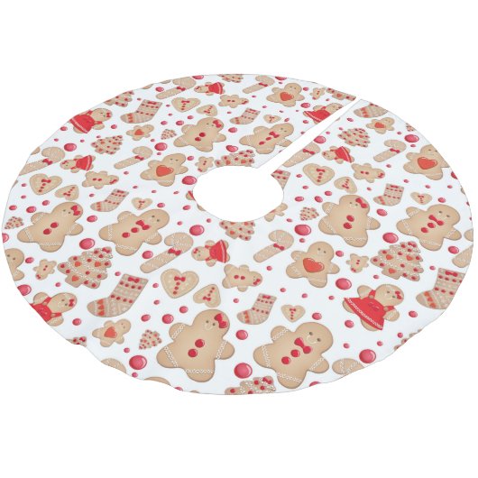 Kerstavond in Gingerbrood Man Cookies Kerstboom Rok (Gekanteld)