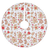 Kerstavond in Gingerbrood Man Cookies Kerstboom Rok (Voorkant)