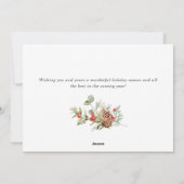 Kerstavond in het kerstfeest feestdagenkaart (Achterkant)