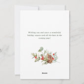 Kerstavond in het kerstfeest feestdagenkaart (Achterkant)