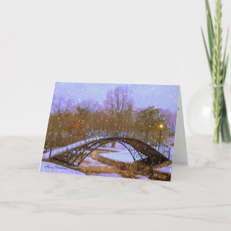Kerstavond in het Park Feestdagen Kaart