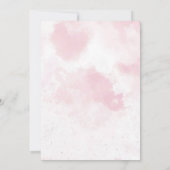 Kerstavond in het roze ontbijt bedankkaart (Achterkant)