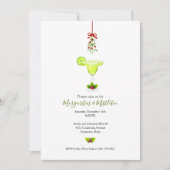 Kerstavond in Margaritas en Mistletoe Kaart (Voorkant)