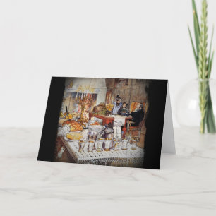 Kerstavond Julaftonen Feestdagen Kaart