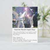 Kerstavond Kaarslicht Service Uitnodiging (Staand voorkant)