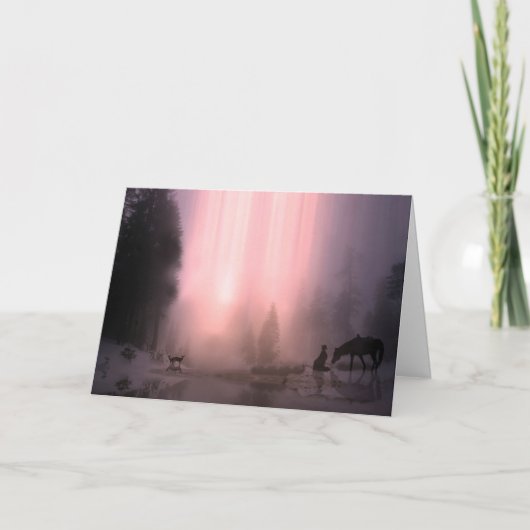 Kerstavond Kaart van de Cowboy Church (Voorkant)