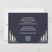 Kerstavond Kandlelight Service Church Kaart (Achterkant)