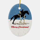  kerstavond keramisch ornament (Voorkant)