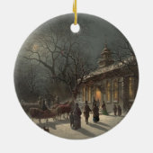 Kerstavond Keramisch Ornament (Achterkant)