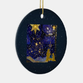 kerstavond keramisch ornament (Rechts)