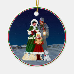 Kerstavond Keramisch Ornament