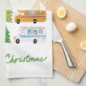 Kerstavond kerstavond RV-kerst Theedoek (Quarter Fold)