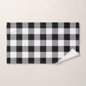 Kerstavond klassiek patroon van buffelstang B&W Bad Handdoek (Handdoek)