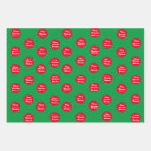 kerstavond kleurrijk inpakpapier vel (Voorkant 2)