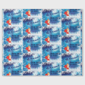 Kerstavond levering vanaf Santa Voeg kindernaam to Cadeaupapier (Vlak)