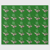 Kerstavond Mate Kangaroo Santa Cadeaupapier (Vlak)