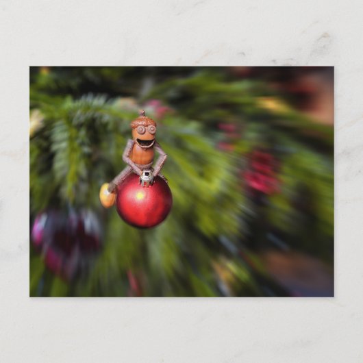 Kerstavond met de kerstavond briefkaart (Voorkant)