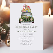 kerstavond met de Waterverf van de groene auto me Kaart