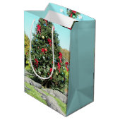 Kerstavond met gator - Medium kerstcadeautas Cadeauzakje (Achterkant Gekanteld)