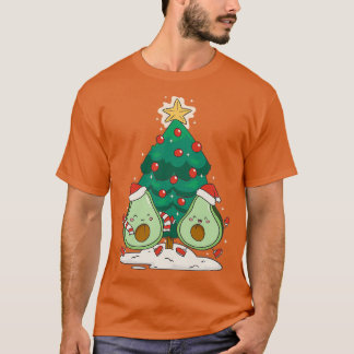 Kerstavond met kerstbomen t-shirt