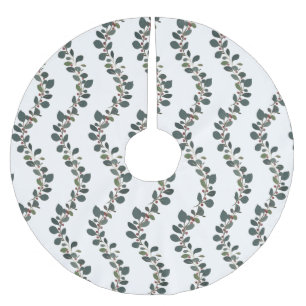 Kerstavond met krulleien en bessen kerstboom rok