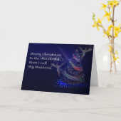 Kerstavond met mousserende Kaart (Gele Bloem)