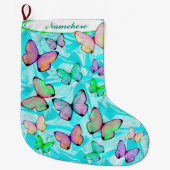 Kerstavond met naam stoppen. grote kerstsok (Voorkant)