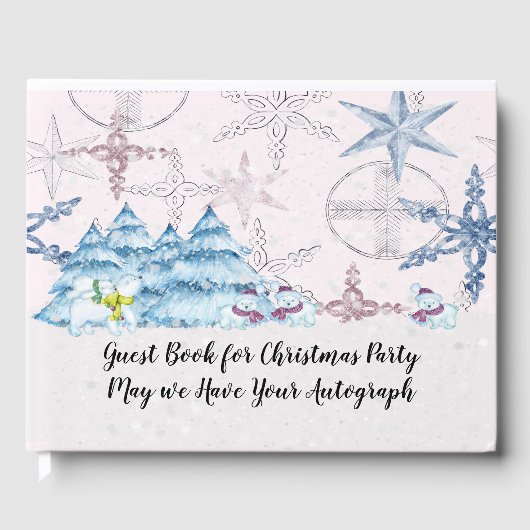 Kerstavond met Snowmen Gastenboek (Voorkant)