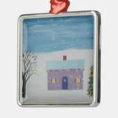 Kerstavond Metalen Ornament (Links)