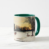 Kerstavond, mooie kunst, Mok (Voorkant rechts)