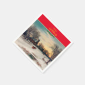 Kerstavond, mooie kunst, servet (Hoek)