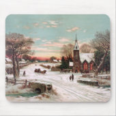 Kerstavond Mousepad Muismat (Voorkant)