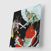 Kerstavond-nachtmerries Vierkante Klok (Hoek)