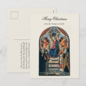  kerstavond nativiteit Christelijk Feestdagenkaart (Voorkant / Achterkant)