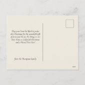  kerstavond nativiteit Christelijk Feestdagenkaart (Achterkant)