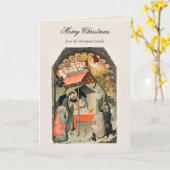  kerstavond nativiteit Christelijk Kaart (Gele Bloem)