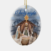 Kerstavond Religie Keramisch Ornament (Rechts)