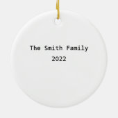 Kerstavond Religie Keramisch Ornament (Achterkant)