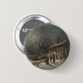 Kerstavond Ronde Button 5,7 Cm (Voorkant /achterkant)