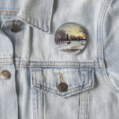 kerstavond ronde button 5,7 cm (In situ)