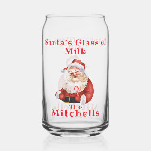 Kerstavond Sinterklaas Melk Blikvorm Glas