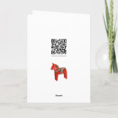 Kerstavond Sleigh Ride  Feestdagen Kaart (Achterkant)