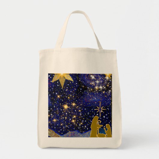 kerstavond tote bag (Voorkant)