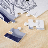 Kerstavond Unicorn Head Puzzle met tin Legpuzzel (Zijkant)