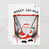 Kerstavond van Lacrosse Briefkaart (Voorkant / Achterkant)