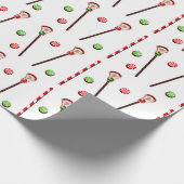 Kerstavond van Lacrosse Cadeaupapier (Hoek)